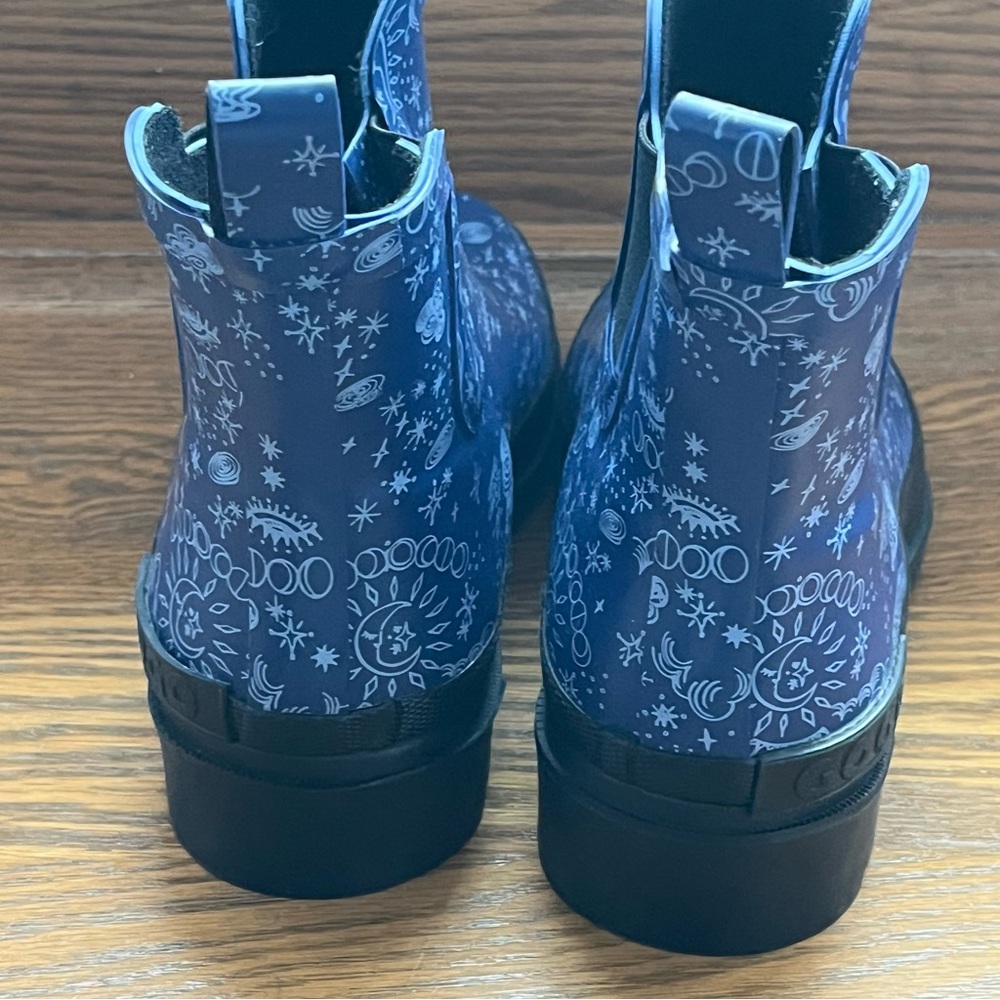 GOGO Women’s Rain Boots Ankle Garden Boots Celestial Blue Size 7 - Picture 4 of 7